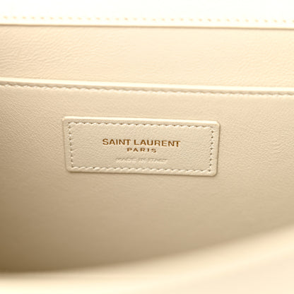Saint Laurent Smooth Calfskin Manhattan Shoulder Bag Crema Soft 6 of 13