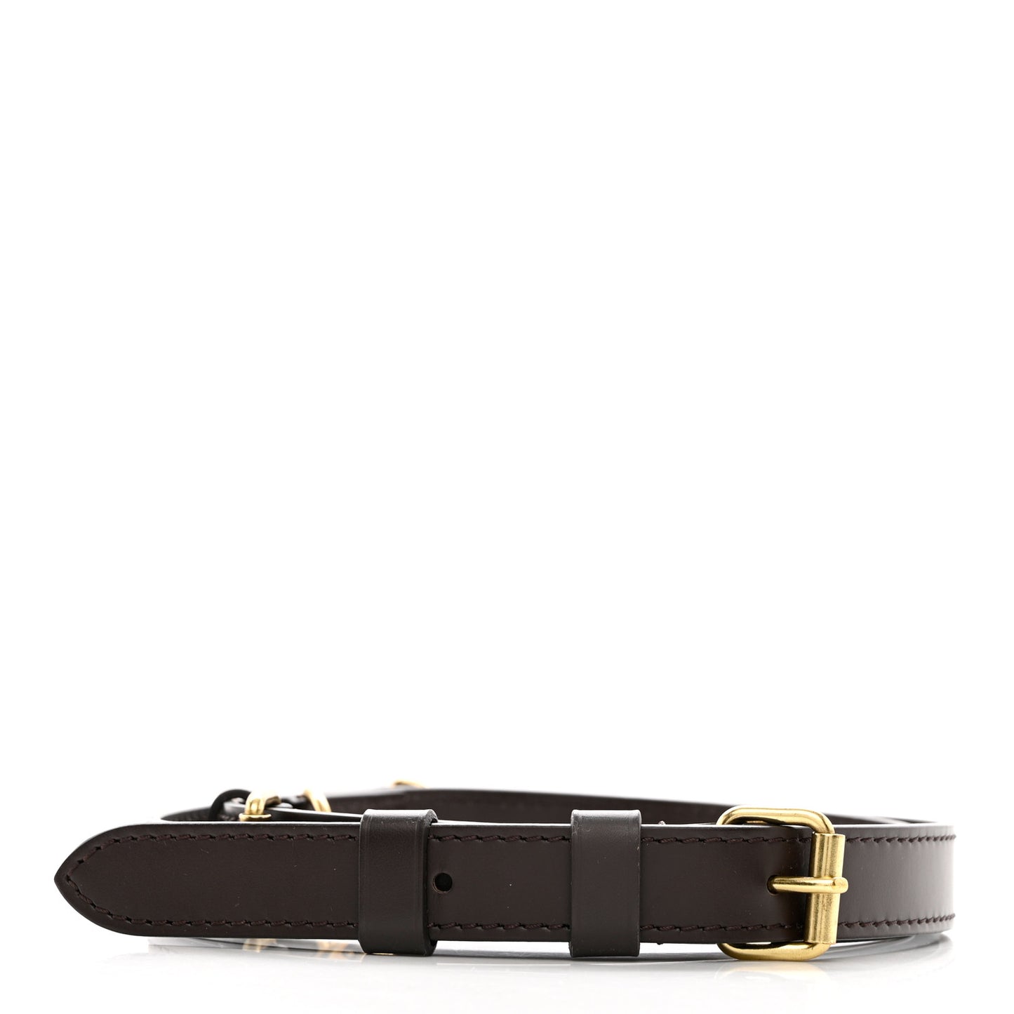 Calfskin Adjustable Speedy Bandouliere Shoulder Strap Brown