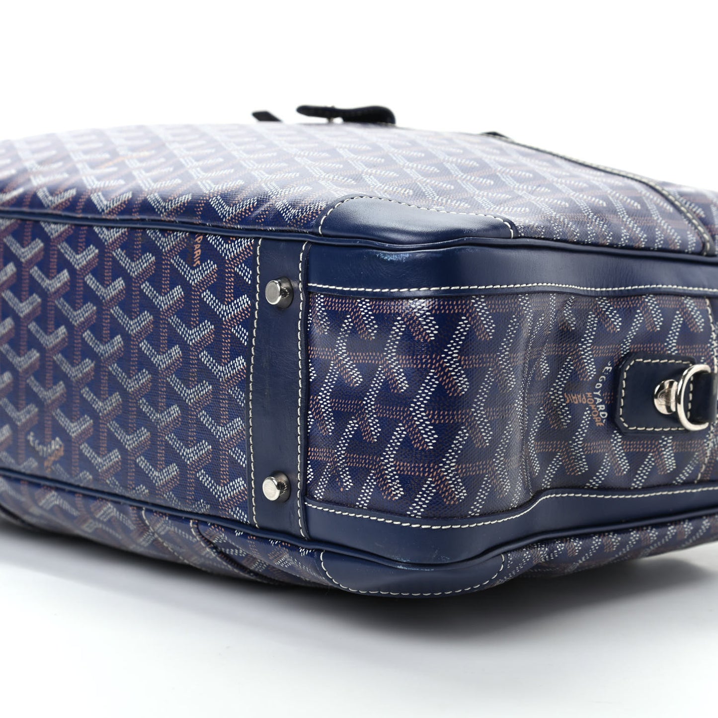 Goyardine Ambassade MM Briefcase Navy