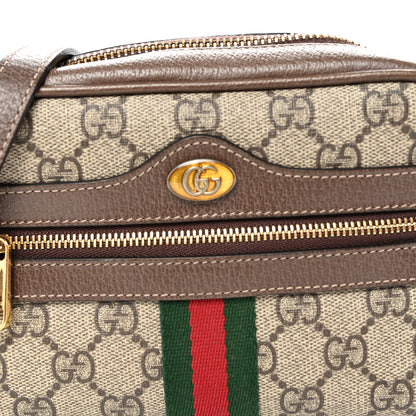 Gucci GG Supreme Monogram Web Mini Ophidia Shoulder Bag Brown 9 of 11