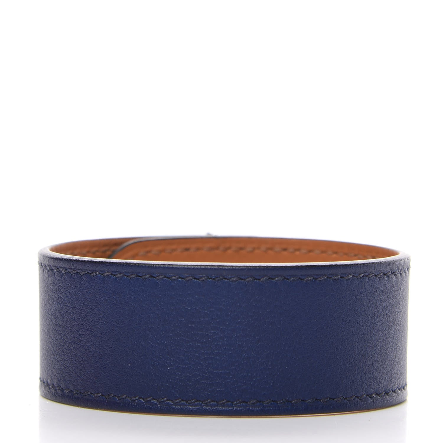 Hermes Swift Hydra Cuff Bracelet L Bleu Saphir 2 of 4