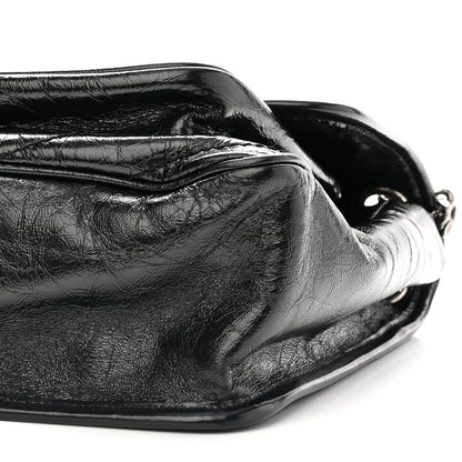 Saint Laurent Crinkled Calfskin Matelasse Monogram Medium Niki Chain Satchel Black 8 of 8