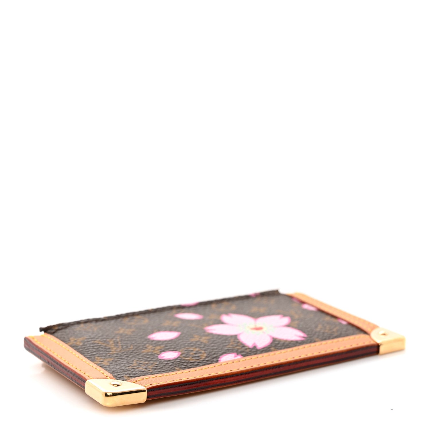 Louis Vuitton Monogram Cherry Blossom Key Pouch Brown 4 of 7