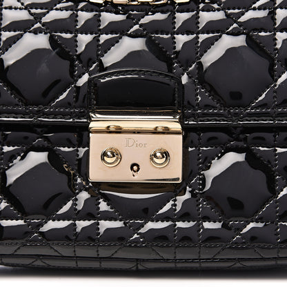 Christian Dior Patent Cannage Miss Dior Promenade Pouch Black 10 of 13