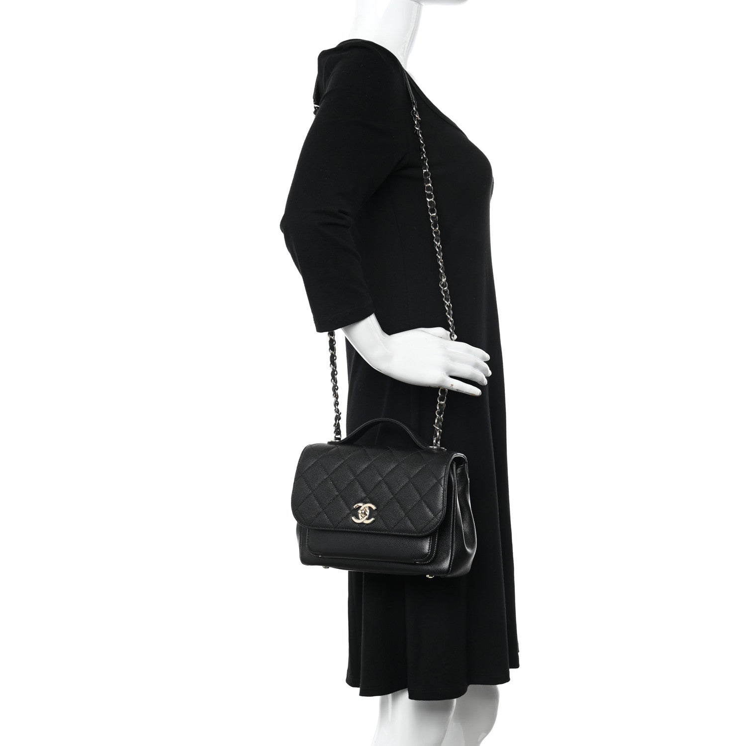 Chanel Caviar Quilted Medium Business Affinity Flap Black 2 of 11