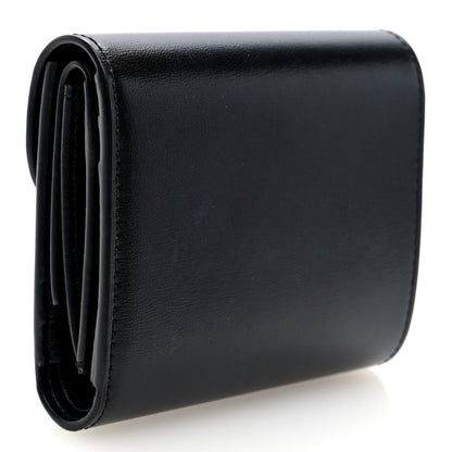 Celine Shiny Smooth Lambskin Small Triomphe Wallet Black 3 of 6