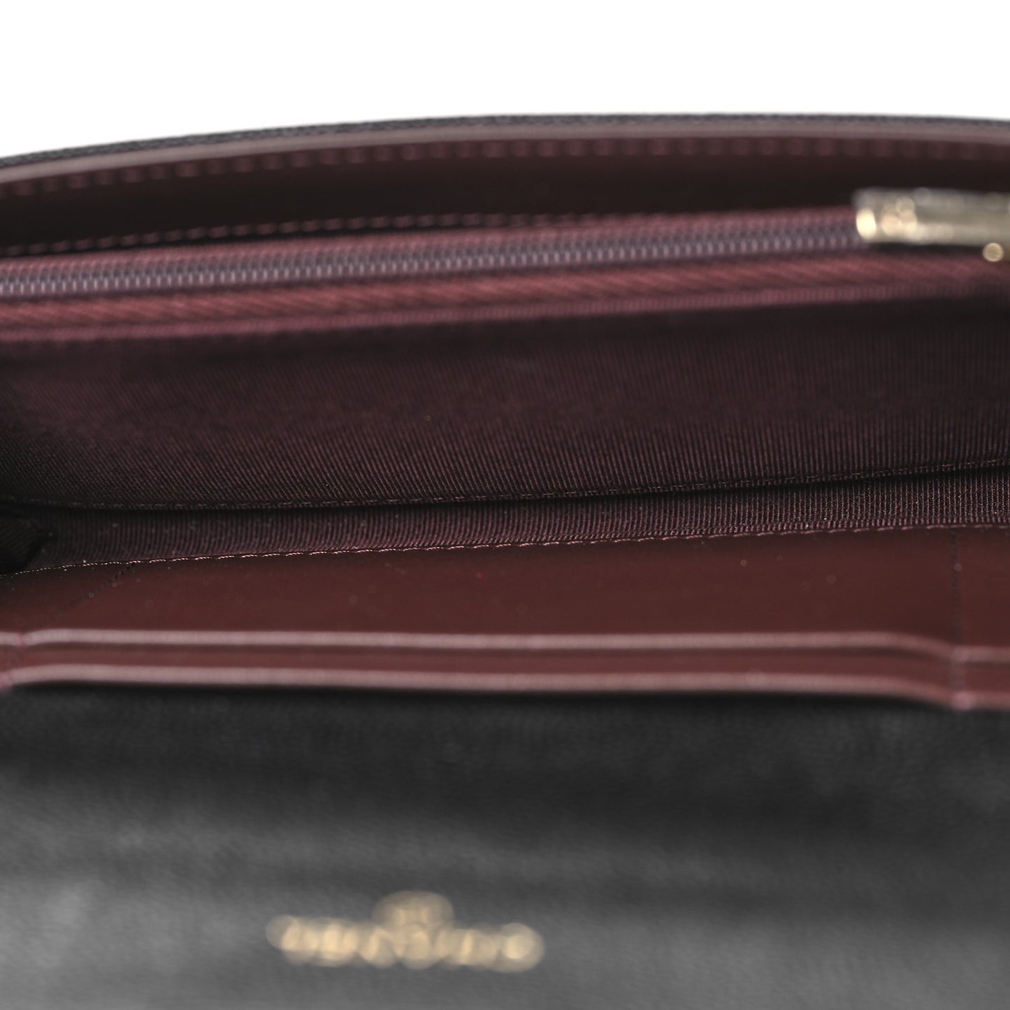 Caviar Quilted Large Gusset Flap Wallet Black