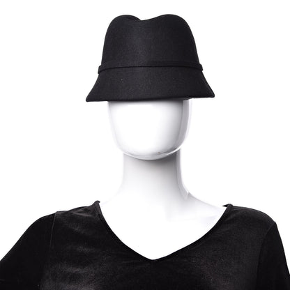 Christian Dior Felt Cloche Dior Arty Hat 57 Black 2 of 6