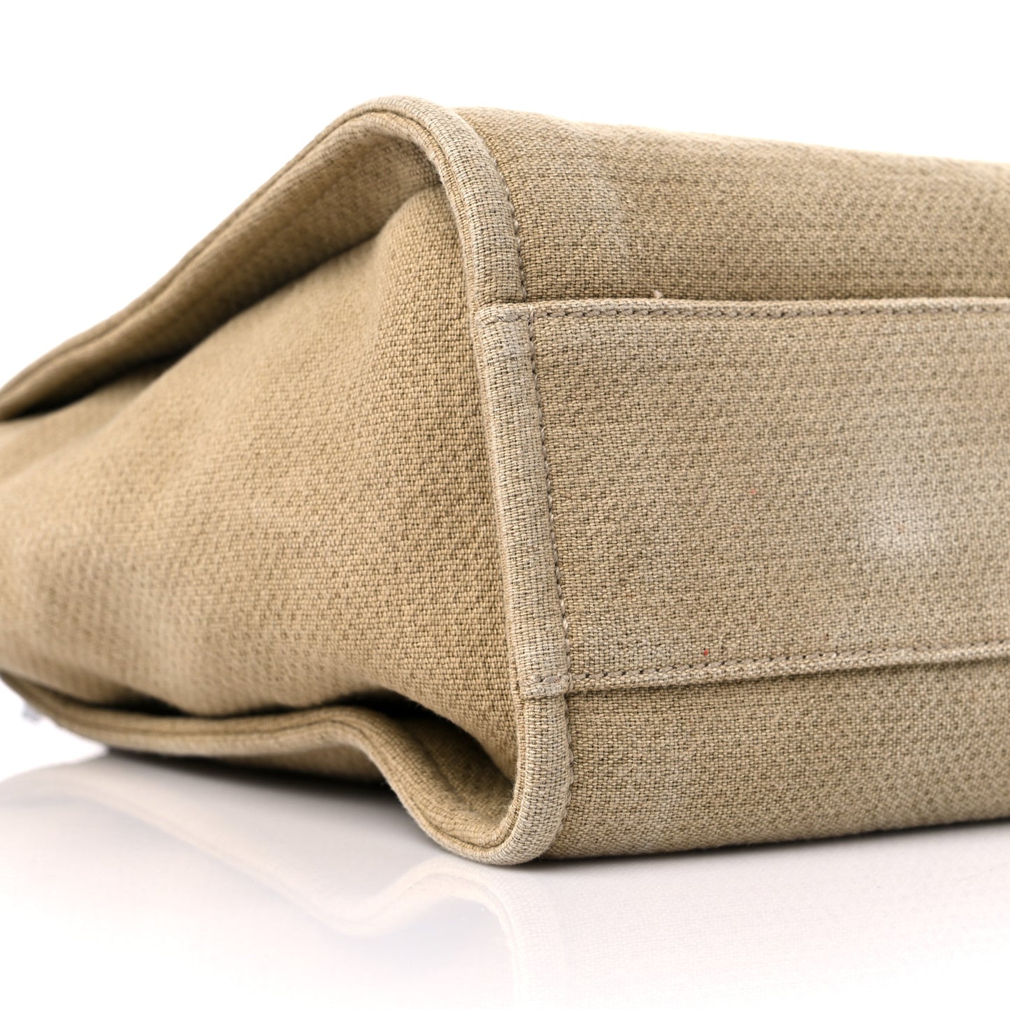 Canvas Small Deauville Tote Beige Black