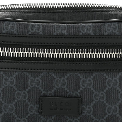 Gucci Soft GG Supreme Monogram Web Belt Bag Black Grey 8 of 11