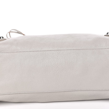 Balenciaga Chevre Silver Metallic Edge Hardware City Gris Glace 10 of 12