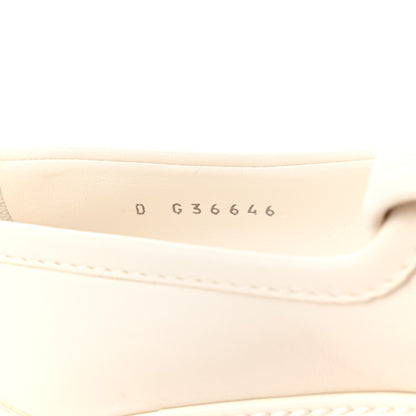 Chanel Lambskin Quilted CC Turnlock Loafers 38.5 White 8 of 11