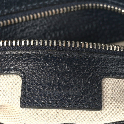 Gucci GG Supreme Monogram Textured Dollar Calfskin Blondie Chain Shoulder Flap Bag Beige Blue 6 of 8