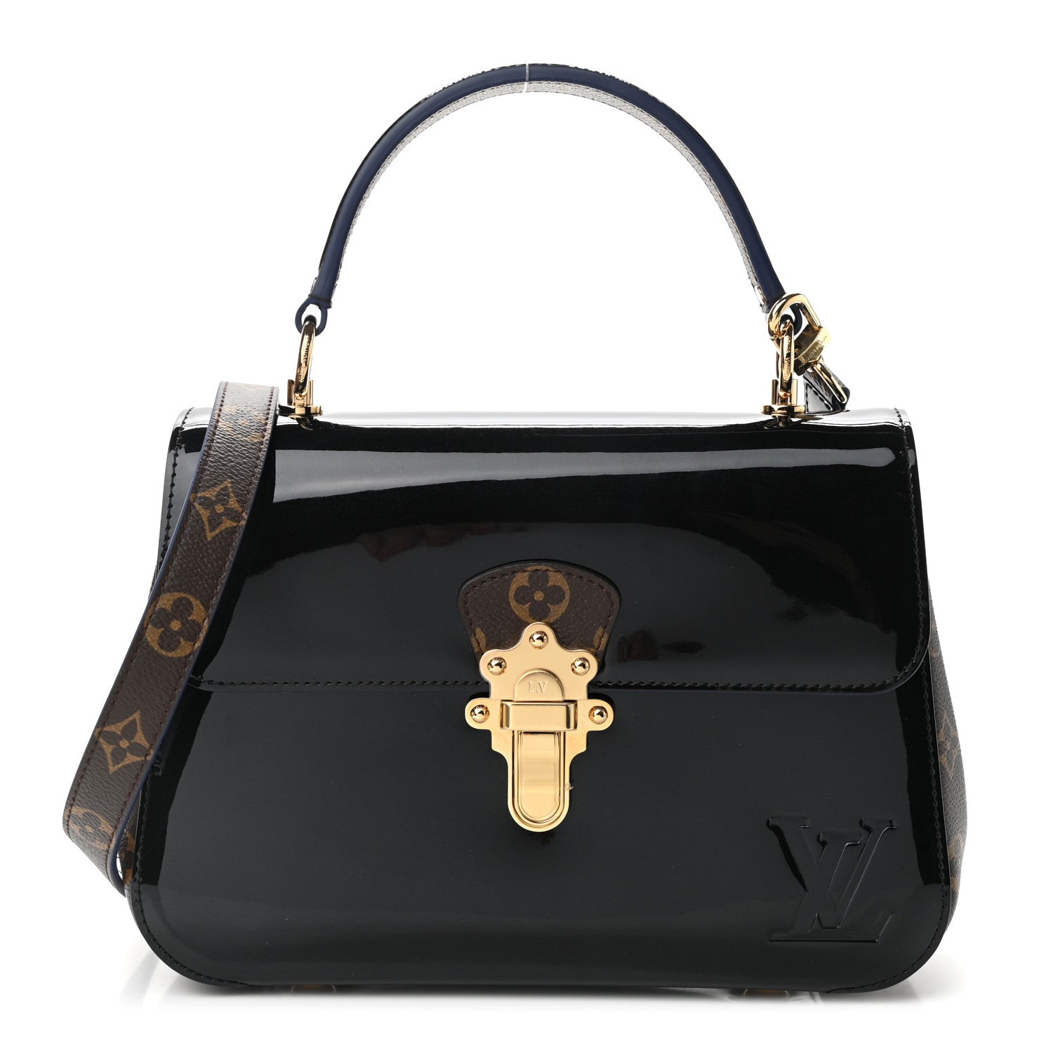 Louis Vuitton Patent Calfskin Monogram Cherrywood PM Black 1 of 10