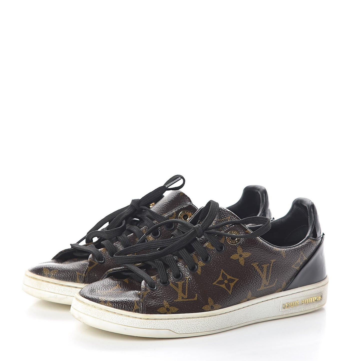 Patent Monogram Frontrow Sneakers 36