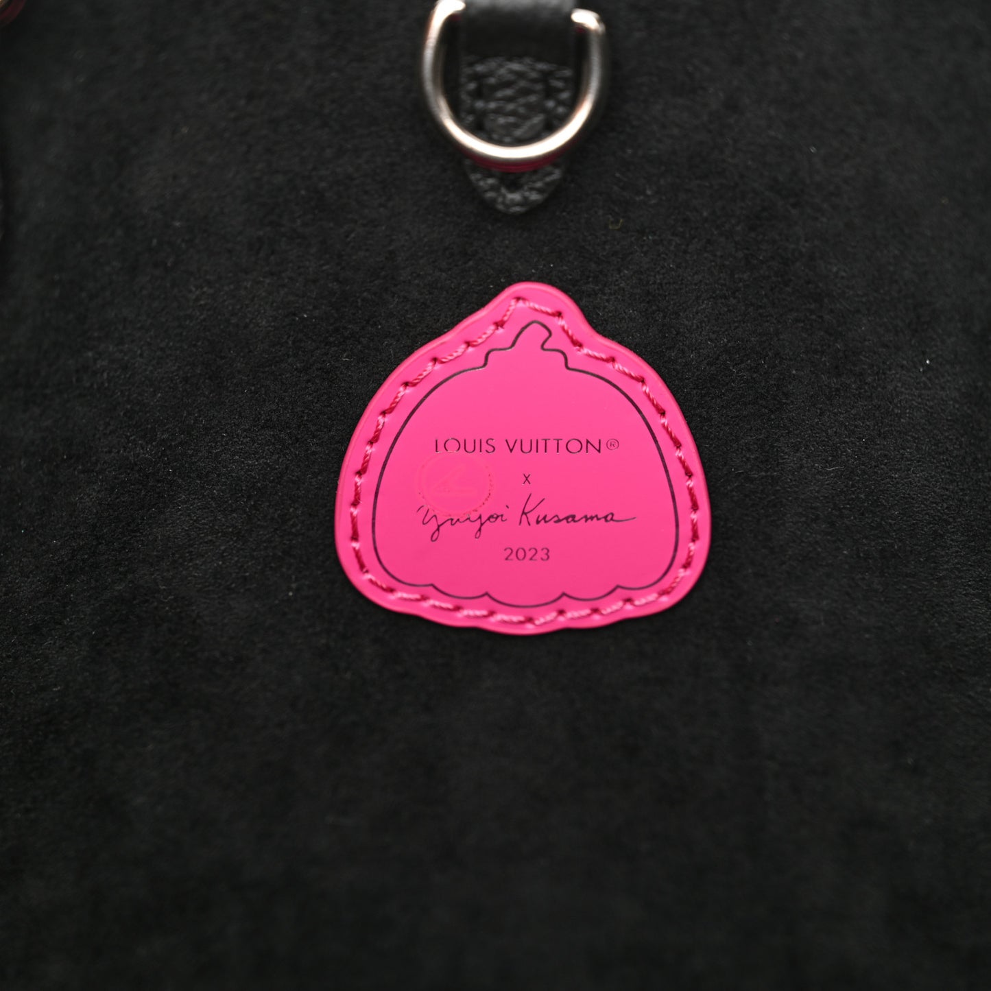 LV X YK Empreinte Monogram Giant Onthego MM Black Fuchsia