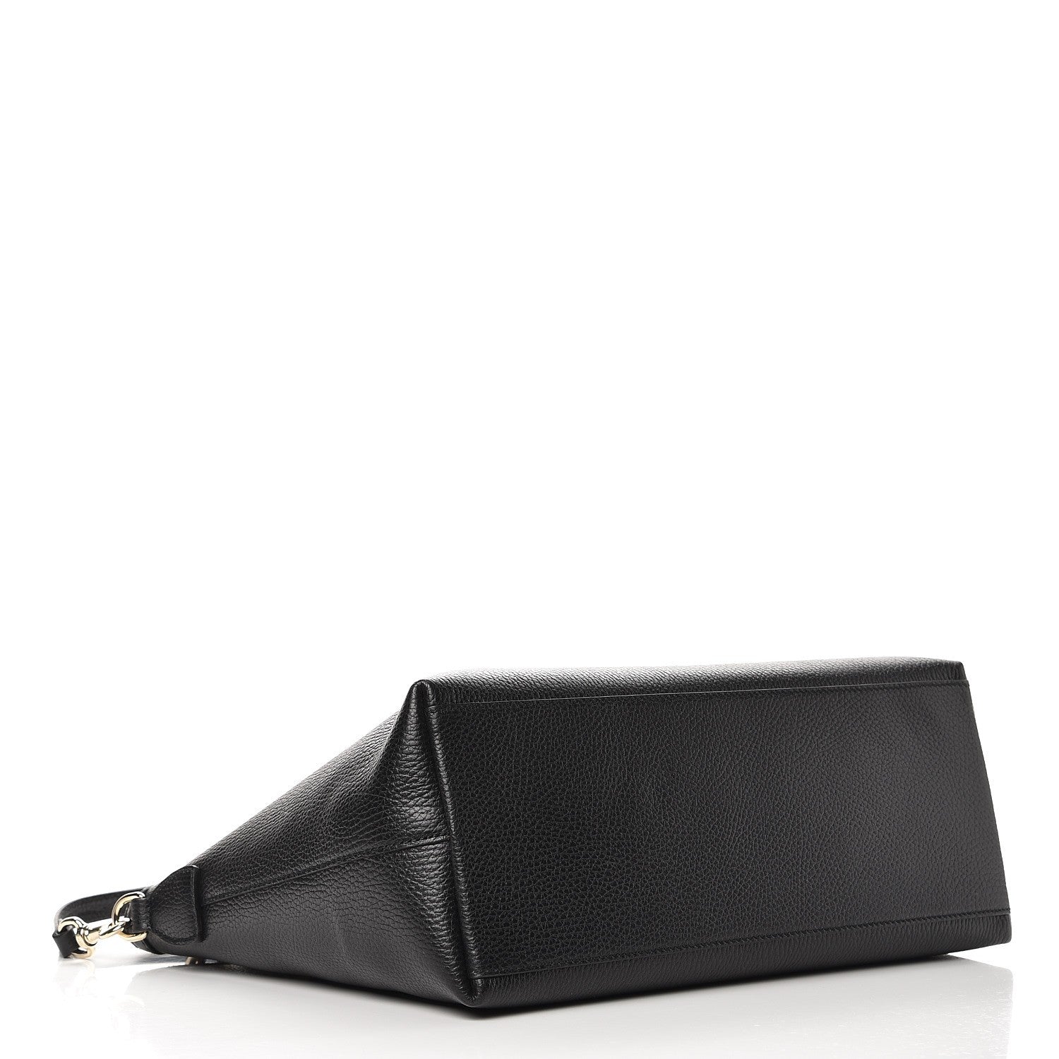 Gucci Dollar Calfskin GG Charm Satchel Black 5 of 10