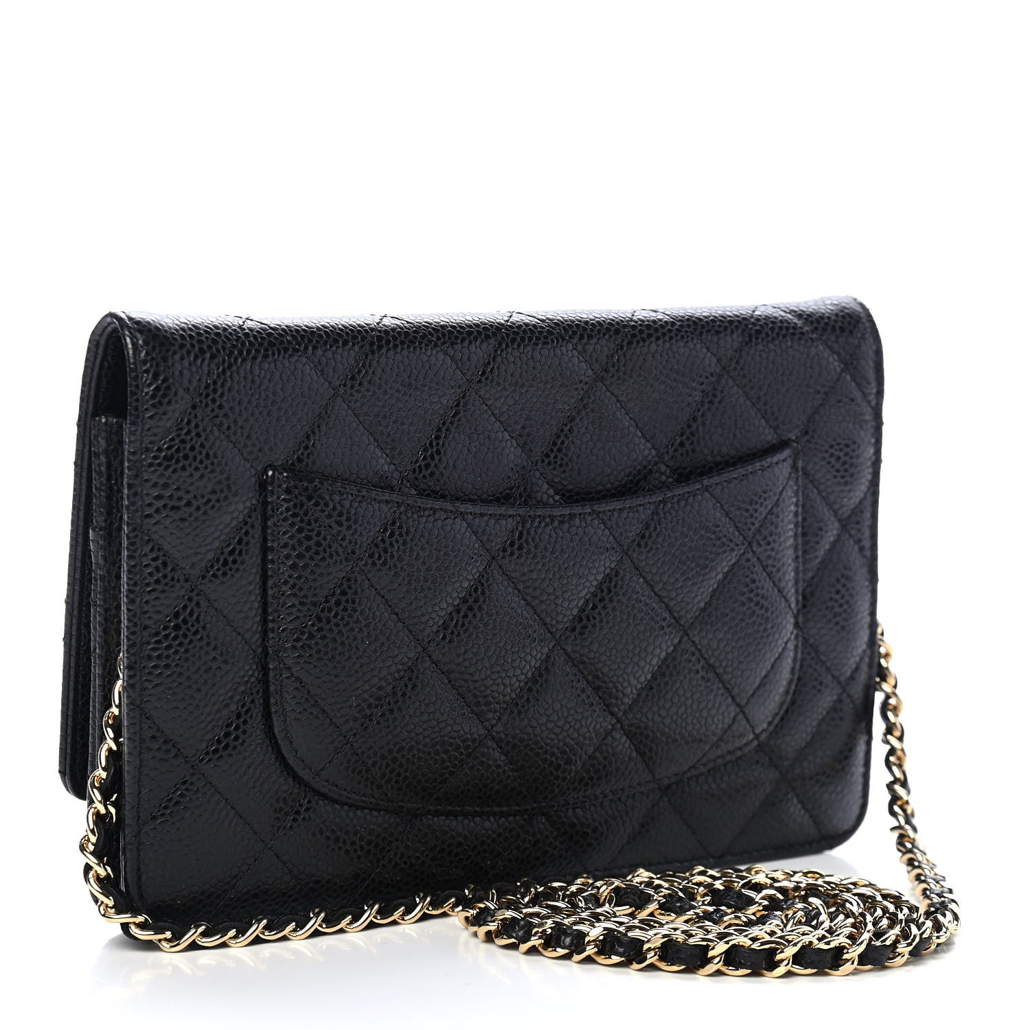 Chanel Caviar Quilted Wallet On Chain WOC Black 2 of 4