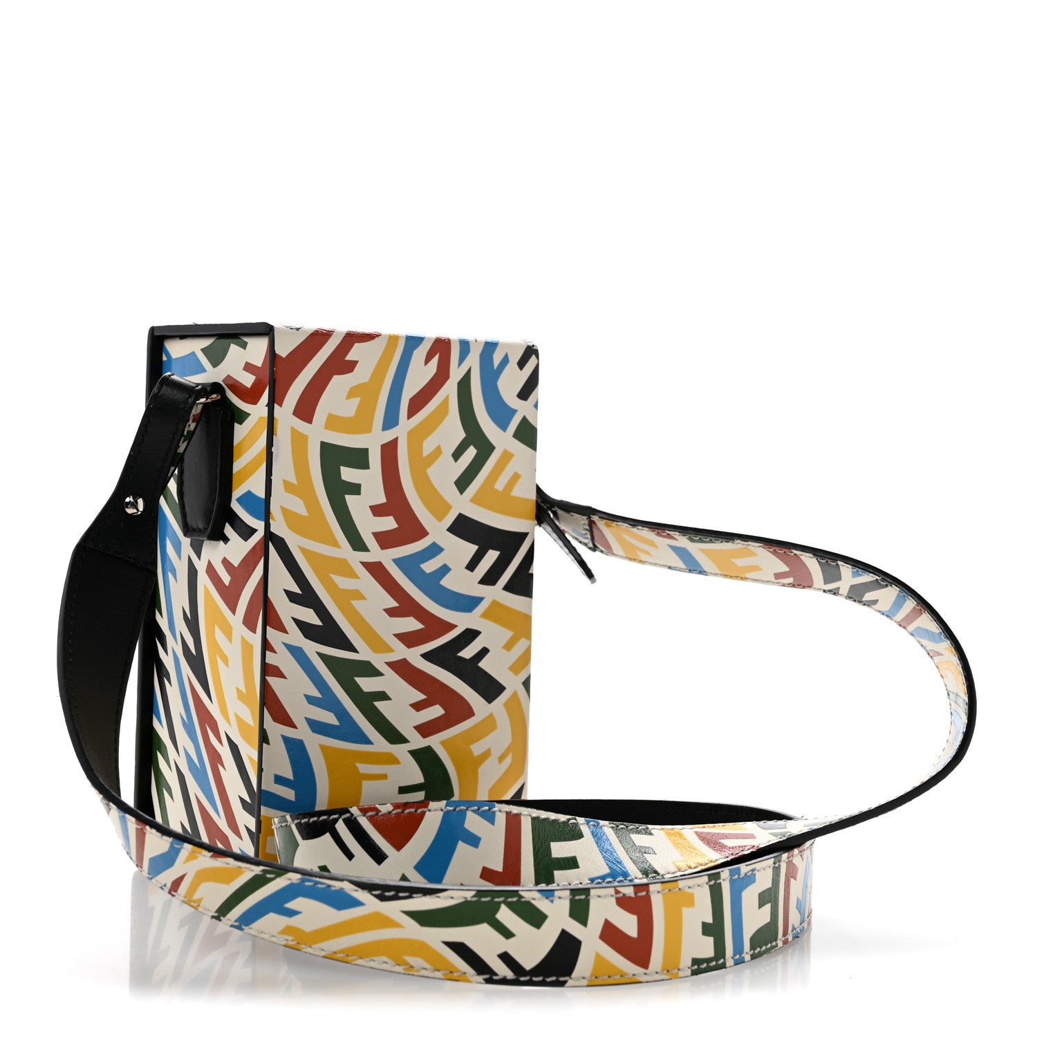 Fendi X SARAH COLEMAN Vitello Grace Light FF Vertigo Box Bag White