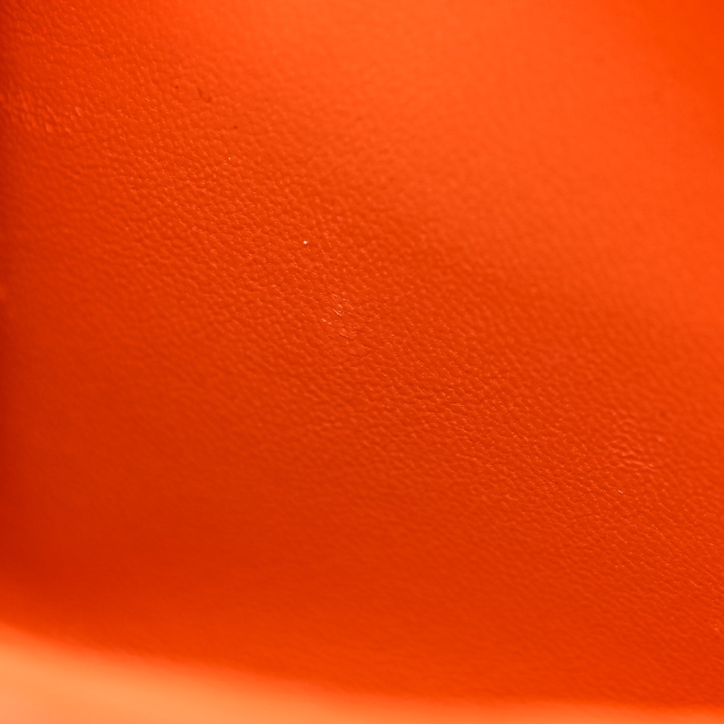 Semi Shiny Calfskin Crocodile Embossed Neo Classic Silver Hardware Nano City Crossbody Orange