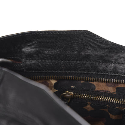Balenciaga Agneau Lizard Embossed Classic Hardware City Black 9 of 14