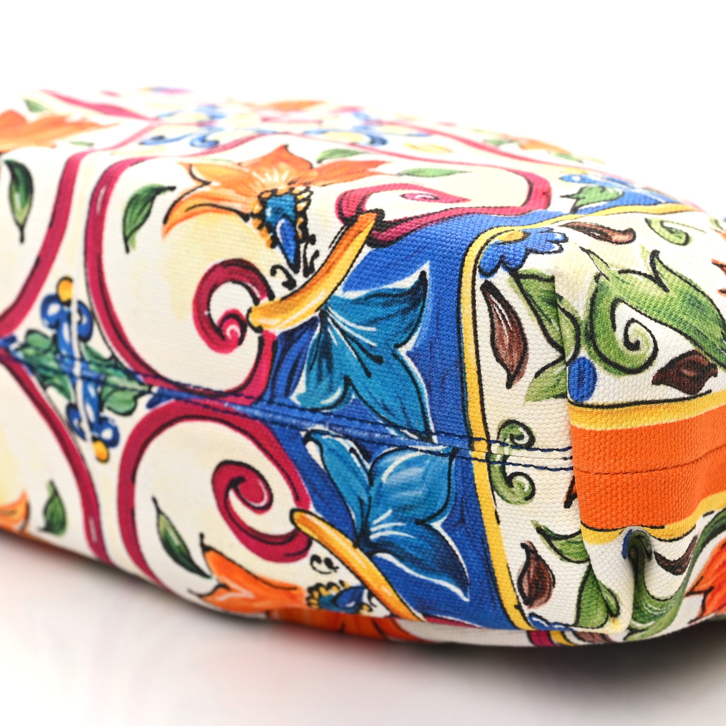 Canvas Majolica Printed Bambino Bag Multicolor