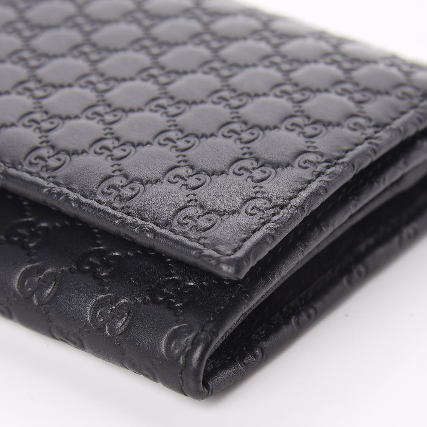 Soft Microguccissima Continental Wallet Black