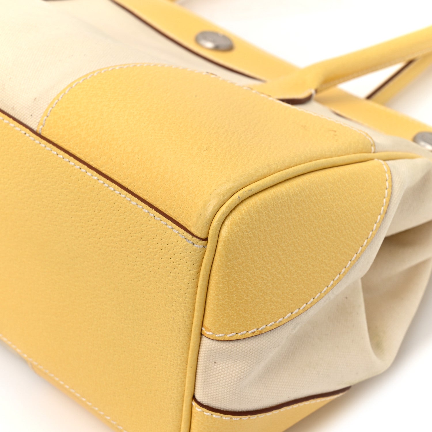 Prada Canapa Cinghiale Cuir Tote Grezzo Crema 8 of 12