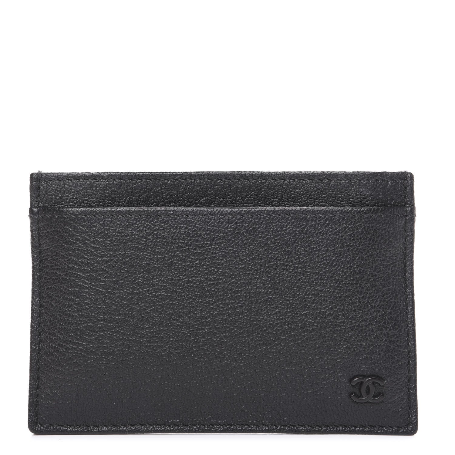 Chanel Goatskin CC Card Holder Black 1 of 8
