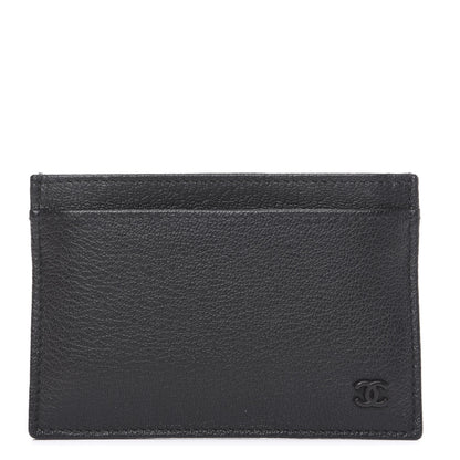 Chanel Goatskin CC Card Holder Black 1 of 8