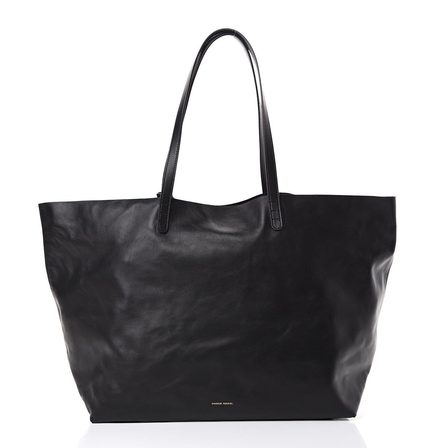 Lambskin Oversized Tote Black