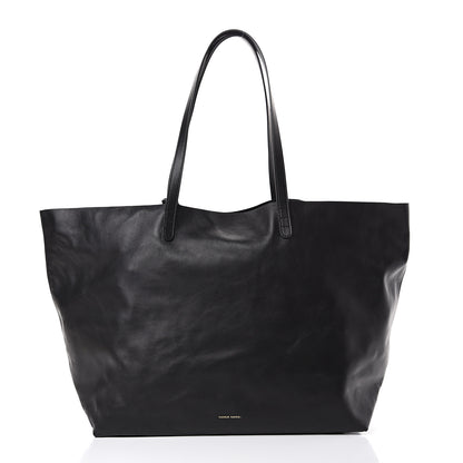Mansur Gavriel Lambskin Oversized Tote Black 2 of 12