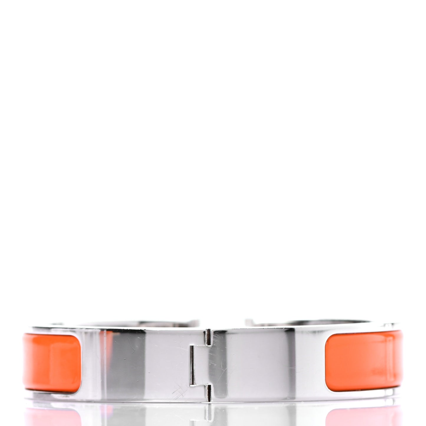 Enamel Narrow Clic Clac H Bracelet PM Orange