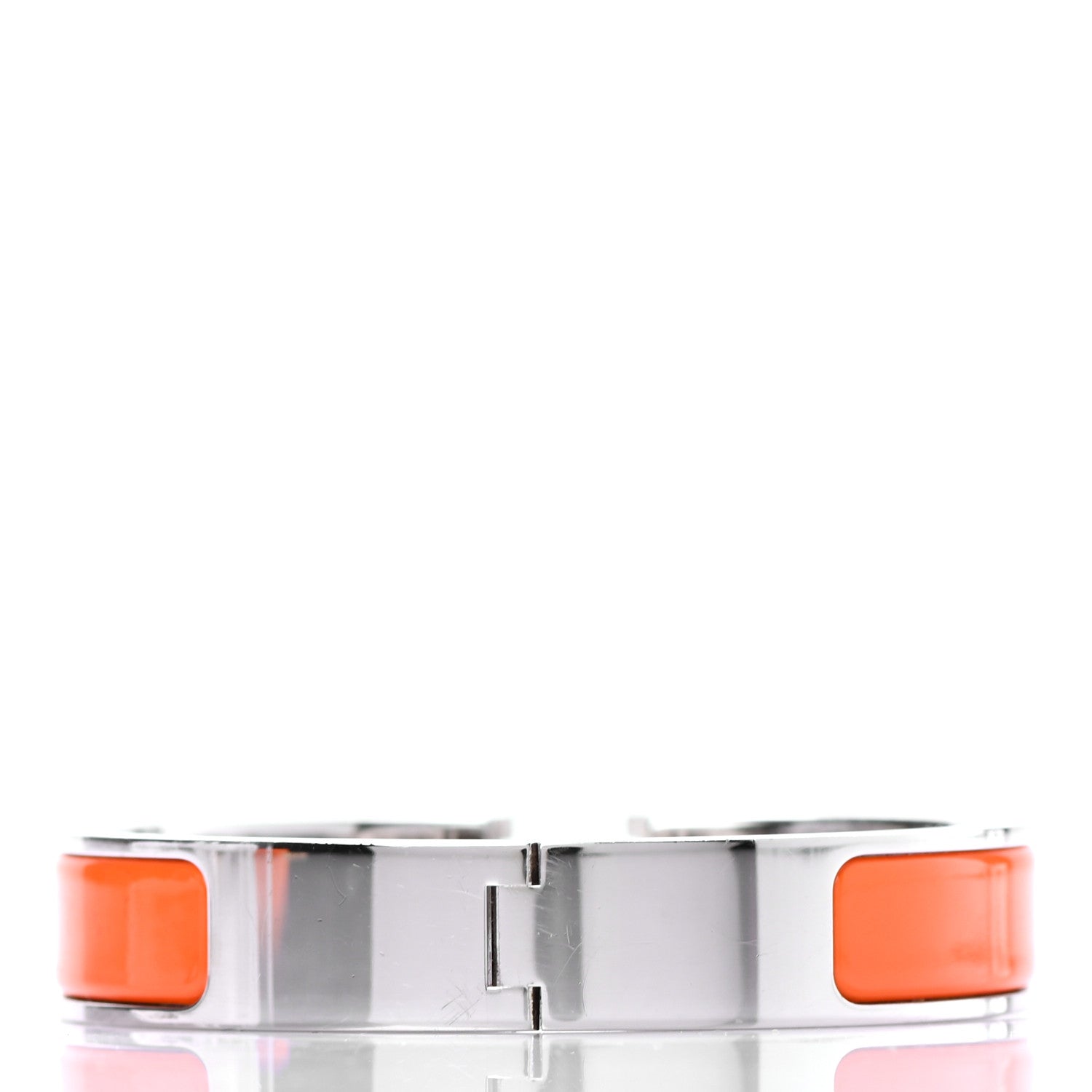 Hermes Enamel Narrow Clic Clac H Bracelet PM Orange 3 of 4