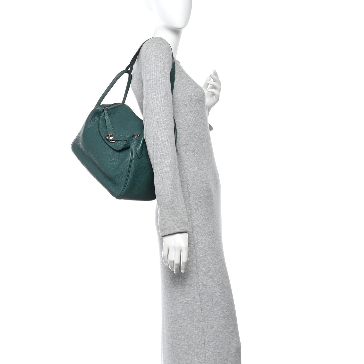 Hermes Taurillon Clemence Lindy 30 Malachite 2 of 10