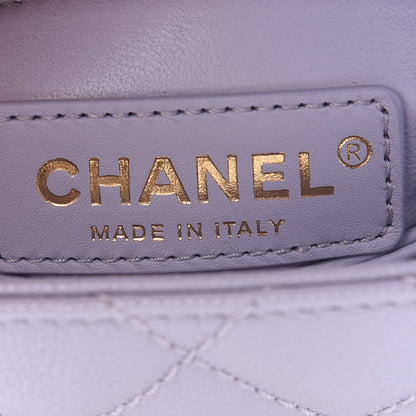 Chanel Caviar Quilted Extra Mini Coco Handle Flap Light Purple 5 of 8