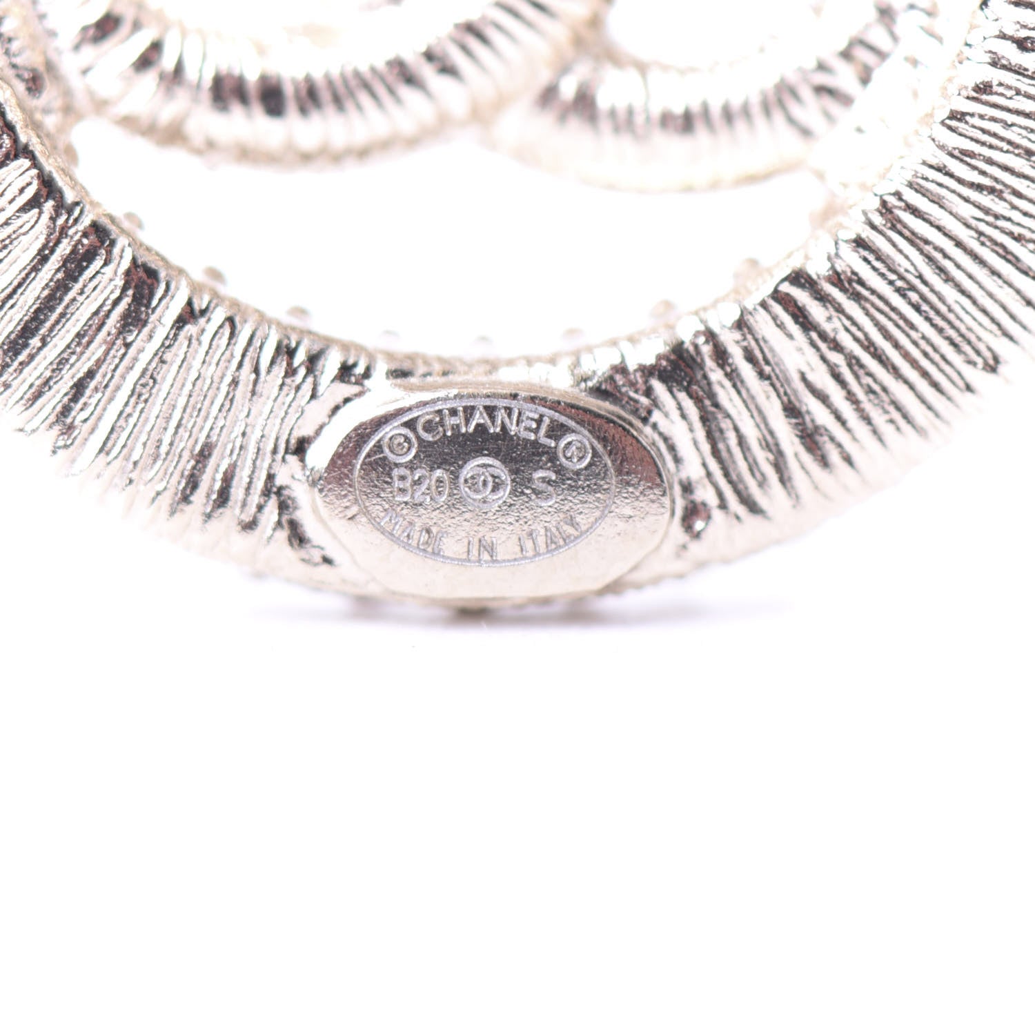 Chanel Crystal CC Vendome Round Earrings Gold 3 of 5