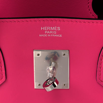 Hermes Veau Jonathan Birkin 30 Rose Shocking 6 of 11