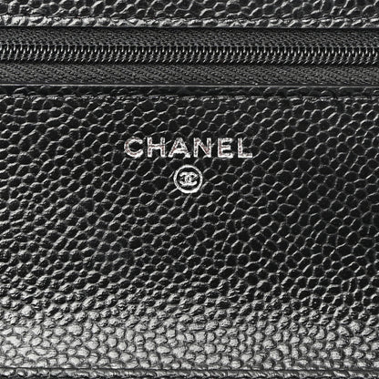Chanel Caviar Quilted Wallet On Chain WOC Black 5 of 11