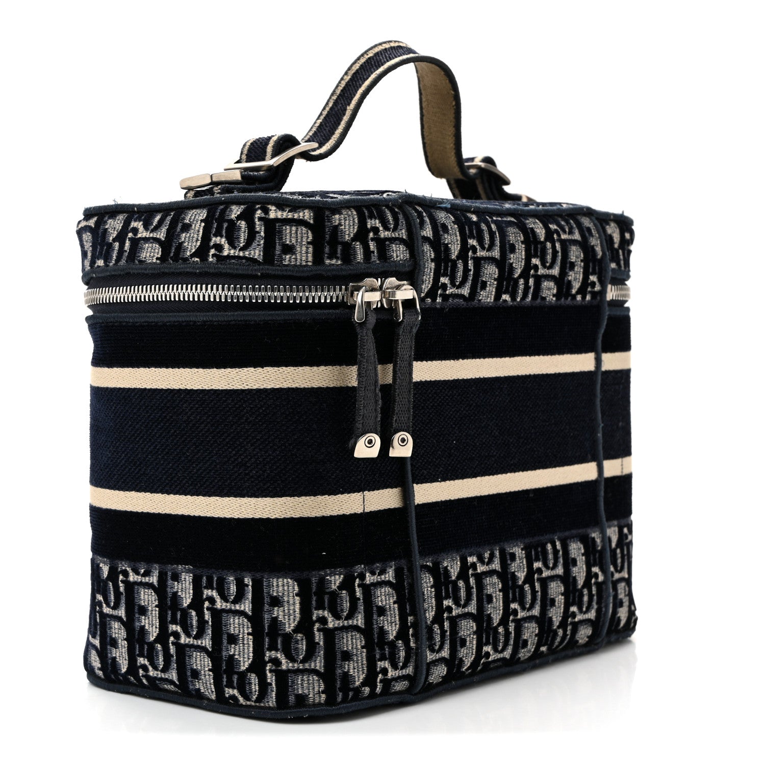 Christian Dior Oblique Diortravel Vanity Case Blue 1831340