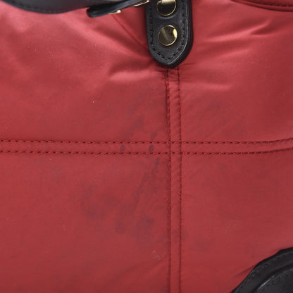 Burberry Nylon Quilted Tote Red 17 of 19