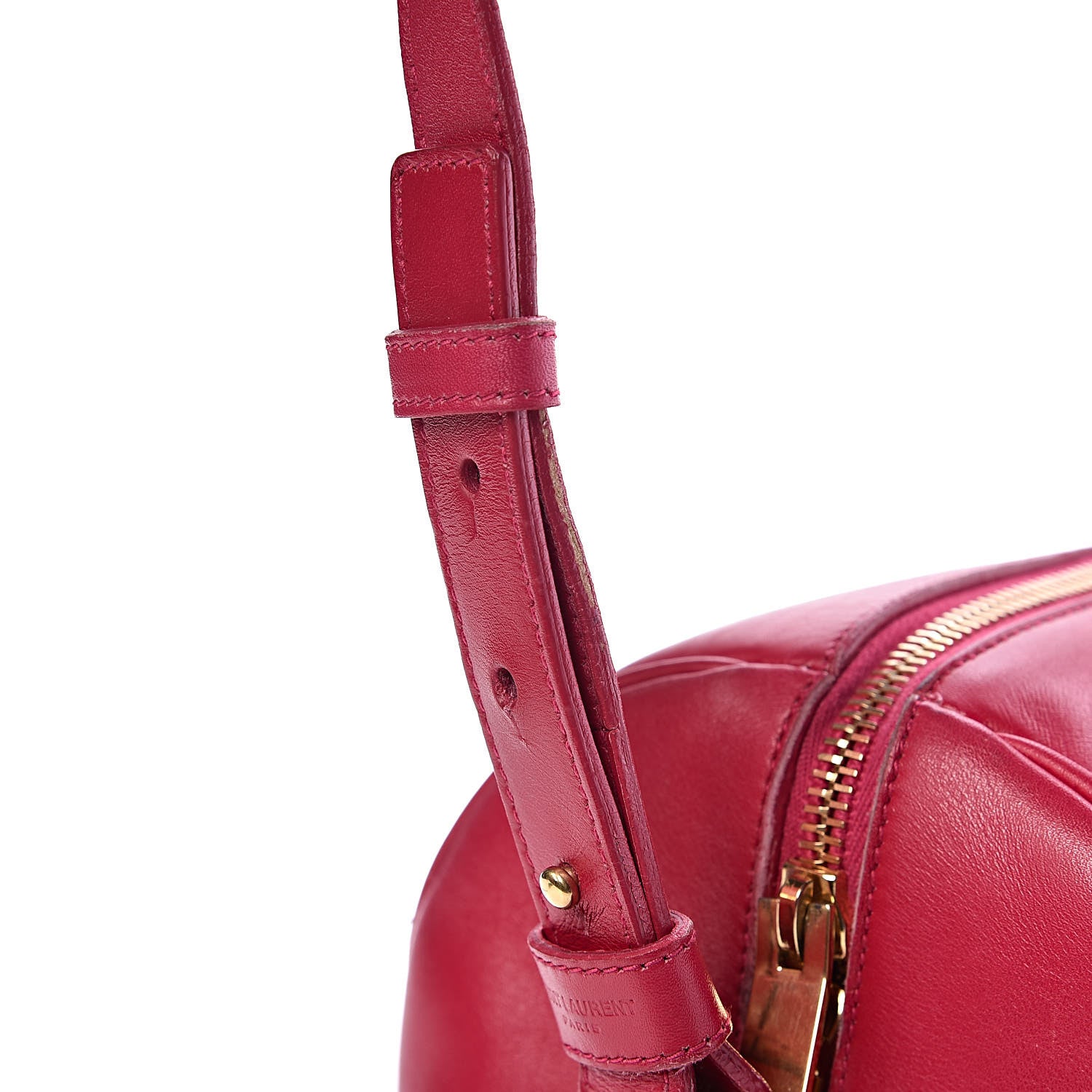 Saint Laurent Calfskin Classic Duffle 6 Fuchsia 17 of 31