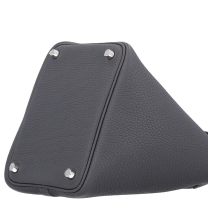 Hermes Taurillon Clemence Picotin Lock 18 PM Gris Meyer 10 of 10