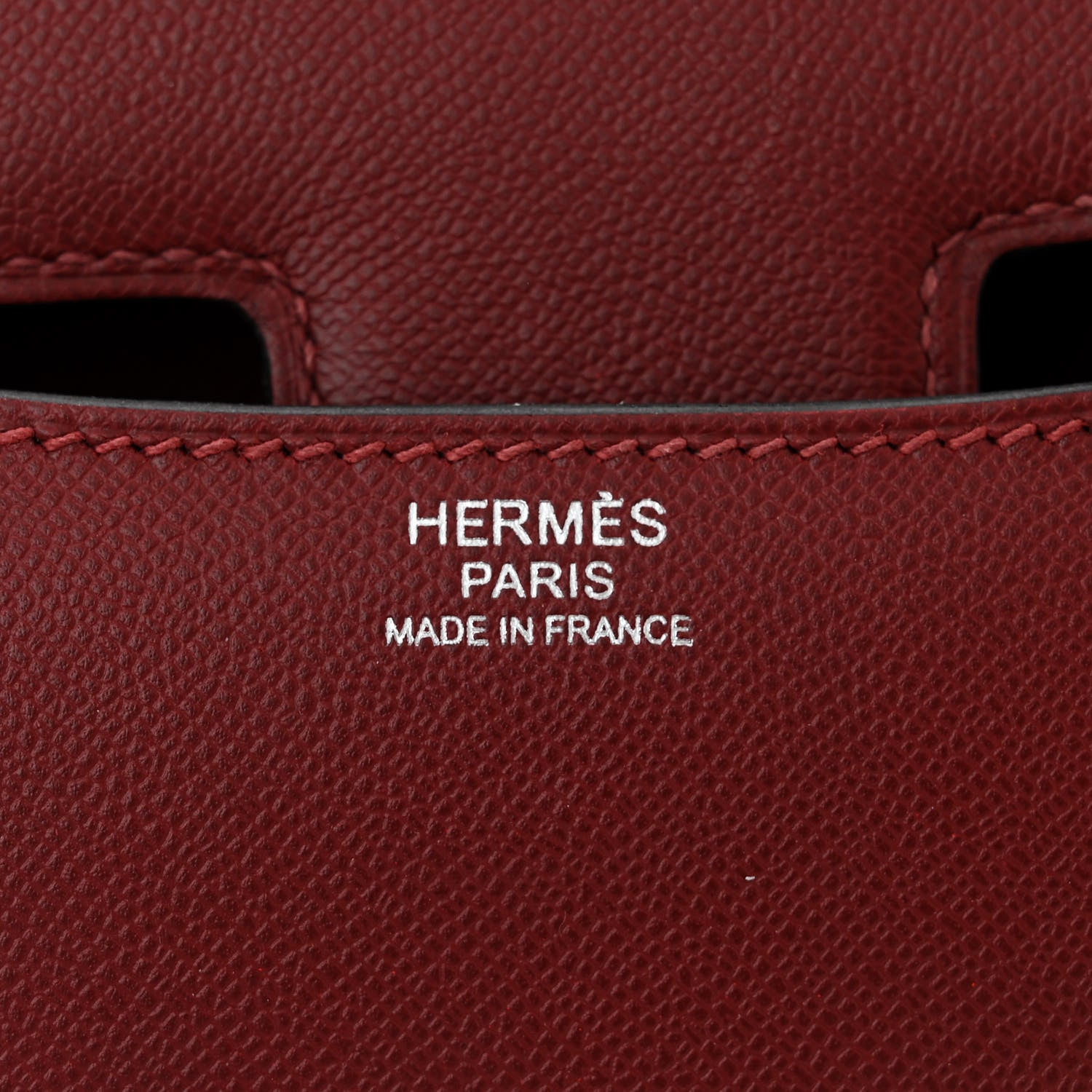 Hermes Grained Monsieur Constance 24 Rouge H 6 of 11