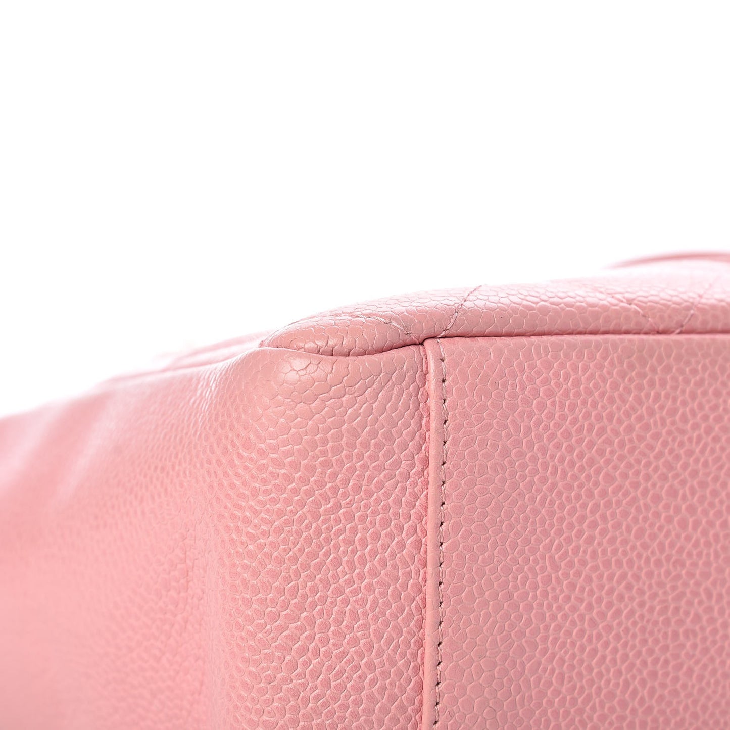 Caviar Quilted Petit Shopping Tote PST Pink