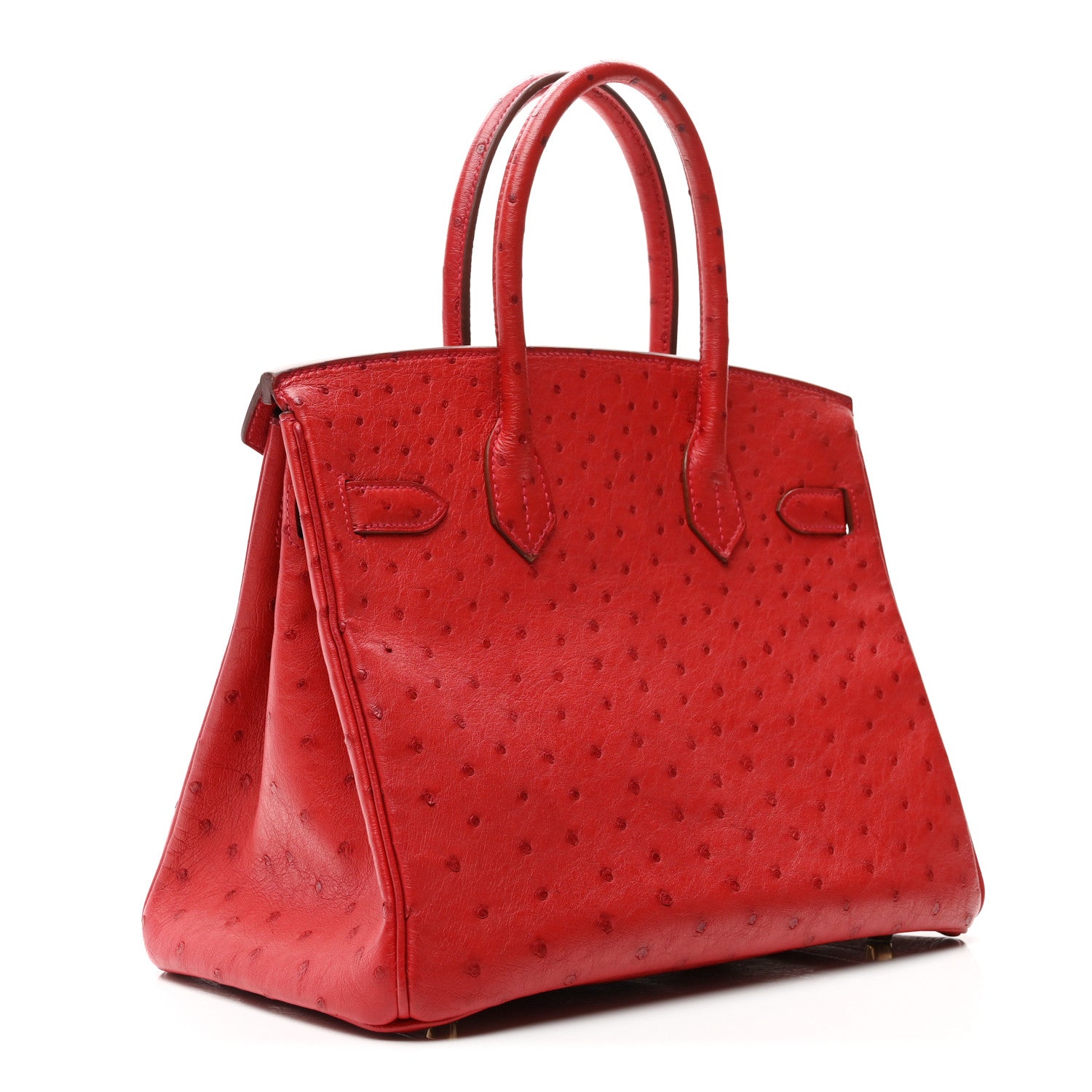 Hermes Ostrich Birkin 30 Rouge Vif 3 of 12