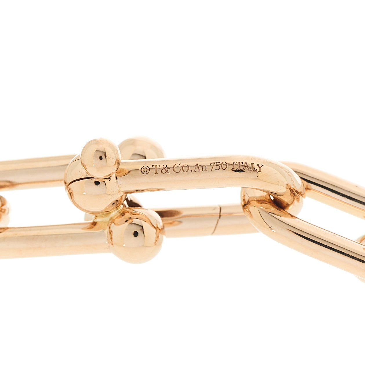 Tiffany 18K Rose Gold Medium HardWear Link Necklace 5 of 6