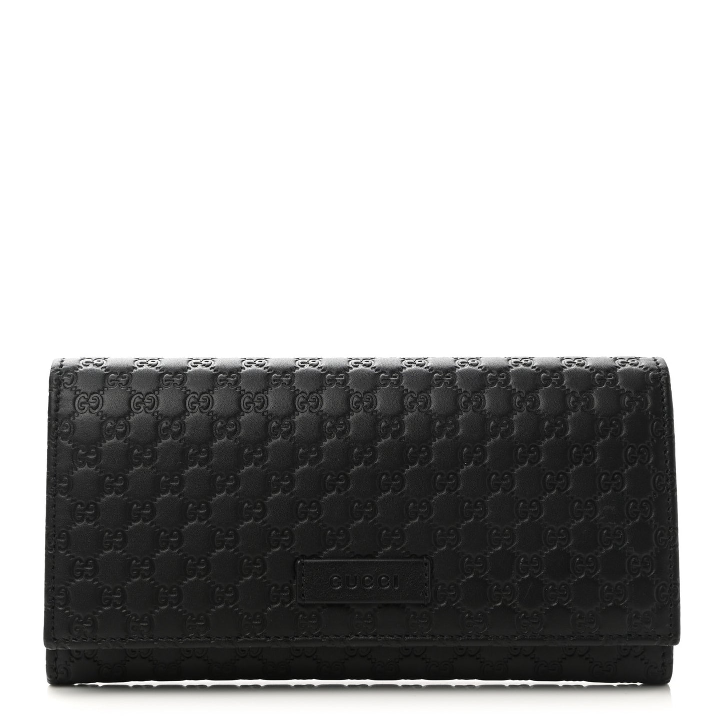 Soft Microguccissima Continental Wallet Black