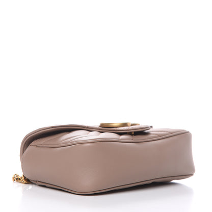 Gucci Calfskin Matelasse Super Mini GG Marmont Shoulder Bag Porcelain Rose 4 of 11