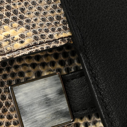 Delvaux Calfskin Lizard Long Madame Polo Clutch Black 8 of 9